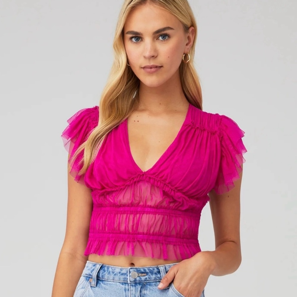 Free People Ruffle Top